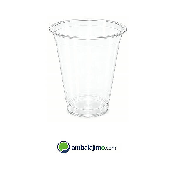 12 oz PET Bardak 350 cc - Şeffaf Plastik Bardak - 1
