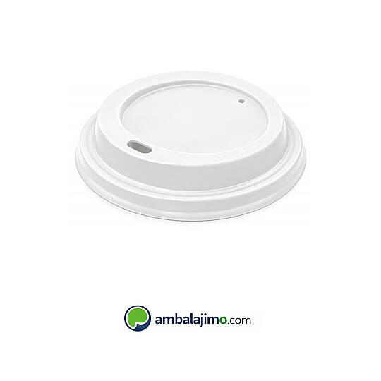 14 oz Karton Bardak Kapağı 90 mm - Double Wall Bardak Uyumlu