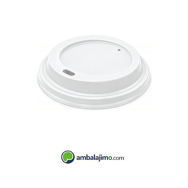 14 oz Karton Bardak Kapağı 90 mm - Double Wall Bardak Uyumlu - 1