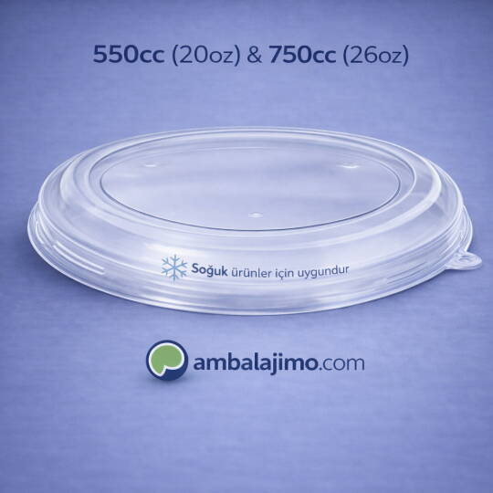 145mm PET Salata Kasesi Kapağı - 550cc ve 750cc Uyumlu