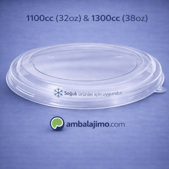 187mm PET Salata Kasesi Kapağı - 1100cc ve 1300cc Uyumlu