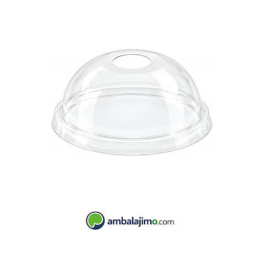 95 mm Delikli Bombe Kapak - 8 oz ve 12 oz PET Bardak Uyumlu