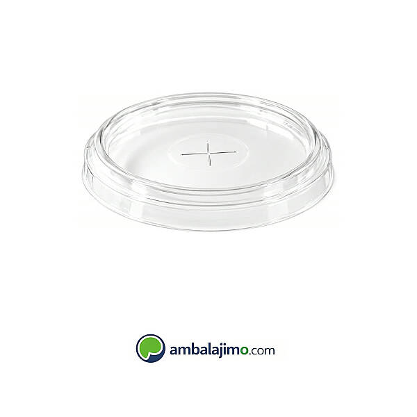 95 mm Derin Delikli Kapak - 8 oz ve 12 oz PET Bardak Uyumlu - 1