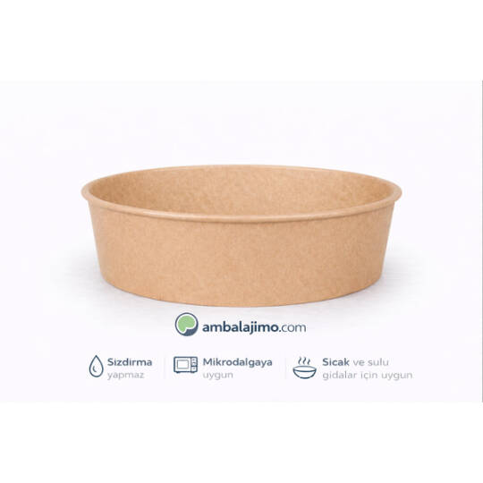 Kraft Karton Salata Kasesi 1300cc (38 oz)