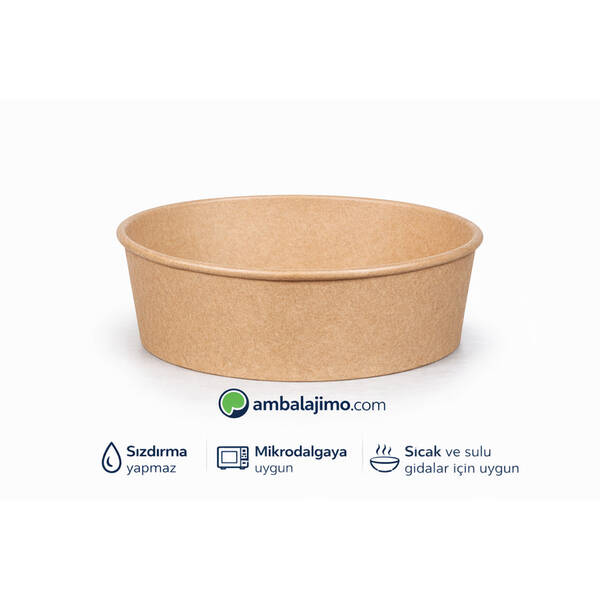 Kraft Karton Salata Kasesi 550cc (20 oz) - 1