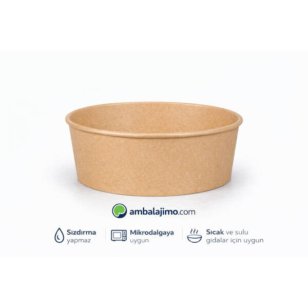 Kraft Karton Salata Kasesi 750cc (26 oz) - 1